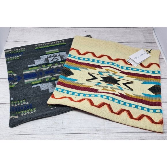 Ecuadane Small Antisana Earth Pillow Case Set 16x16 - Picture 1 of 8